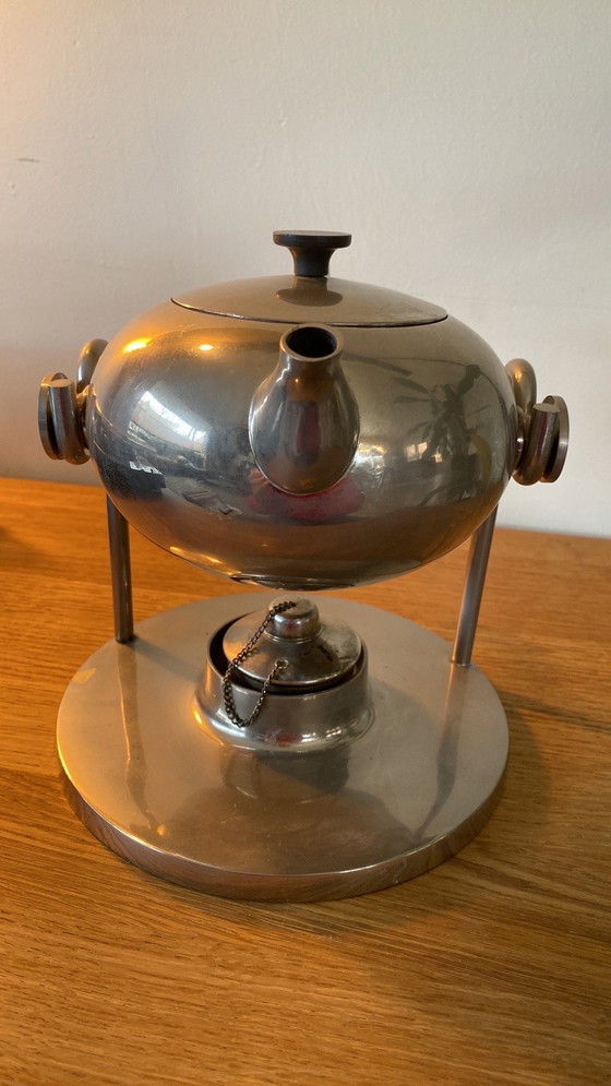 Image 1 of Vintage tuimeltheepot kantelbare thee pot jaren 50 