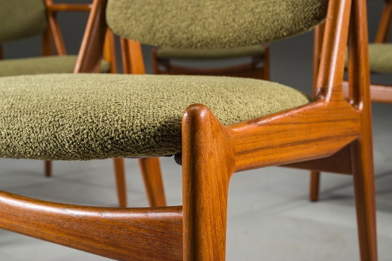 Image 1 of  Chaises Ella Danoises en Teck attribuées à Arne Vodder pour Vamo Sønderborg, 1960s, Set de 6
