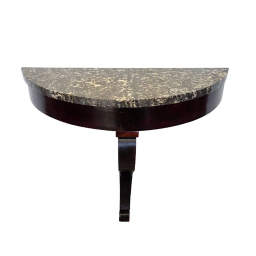 Console murale ancienne à plateau en marbre, seconde moitié du XIXe siècle