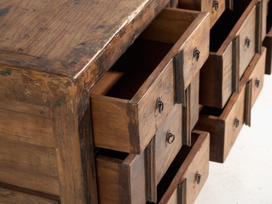 Mobile antico a cassetti multipli in legno di pino – Cina, circa 1930 – Cassettiere, Iron (photo 30 of 40)