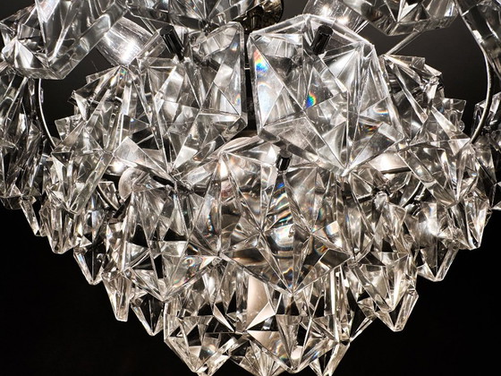 Vintage Grote Kinkeldey Kroonluchter – Crystal, Glass (photo 9 of 11)