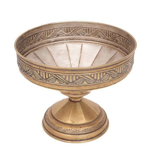 Art Deco brass bowl
