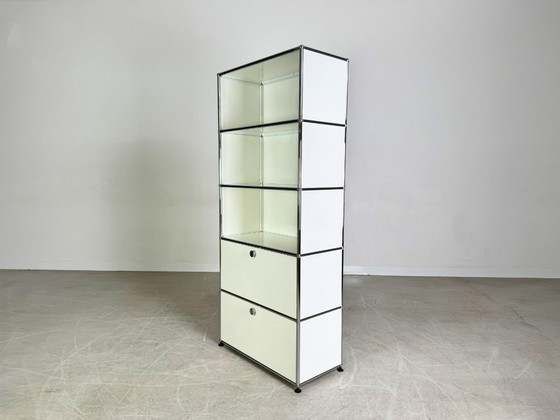 Image 1 of Original USM Haller office cabinet/bookshelf, pure white design