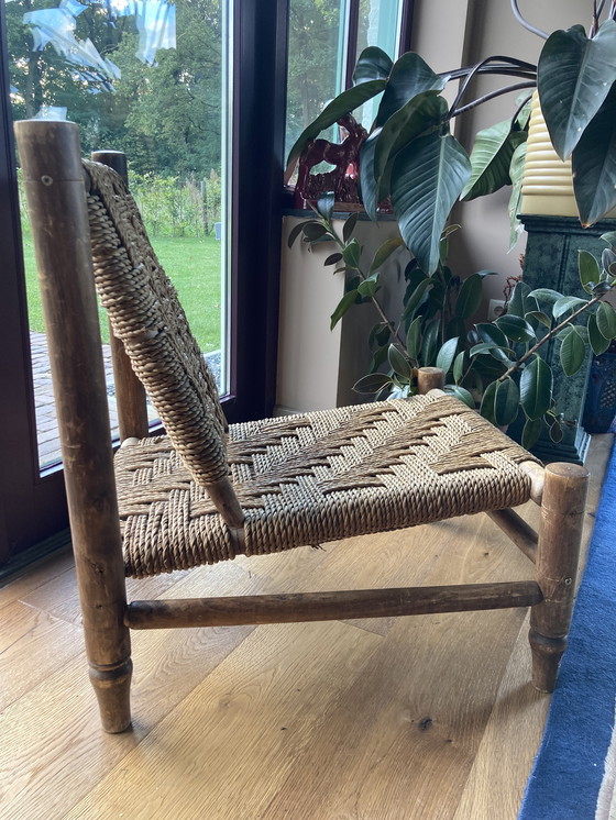 Image 1 of Chaise longue Audoux-Minet en corde d'abaca