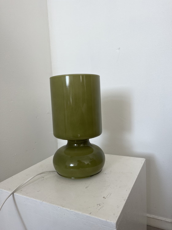 Image 1 of Lampe à tafel Lykta olijfgroene vintage
