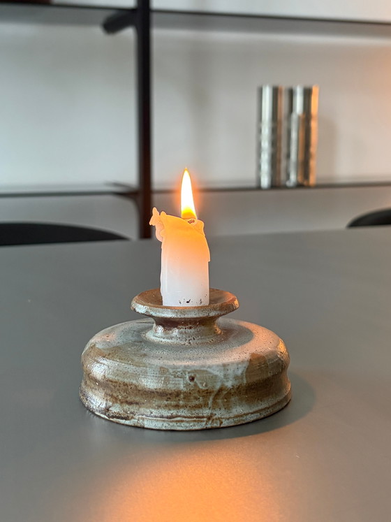 Portacandele in ceramica vintage fatto a mano / piccolo vaso (photo 2 of 5)