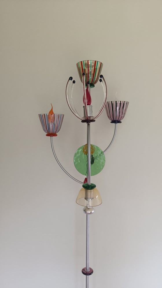 Image 1 of Lámpara de pie de cristal italiana de Andrea Anastasio