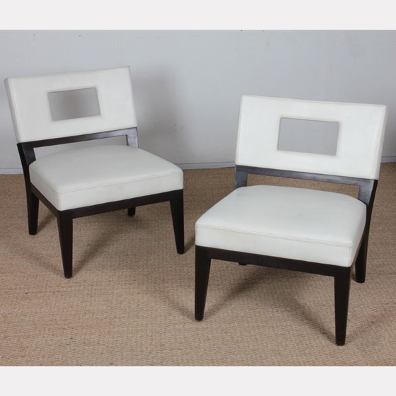 Image 1 of Zwei Sessel von Christian Liaigre für Holly Hunt, 1990