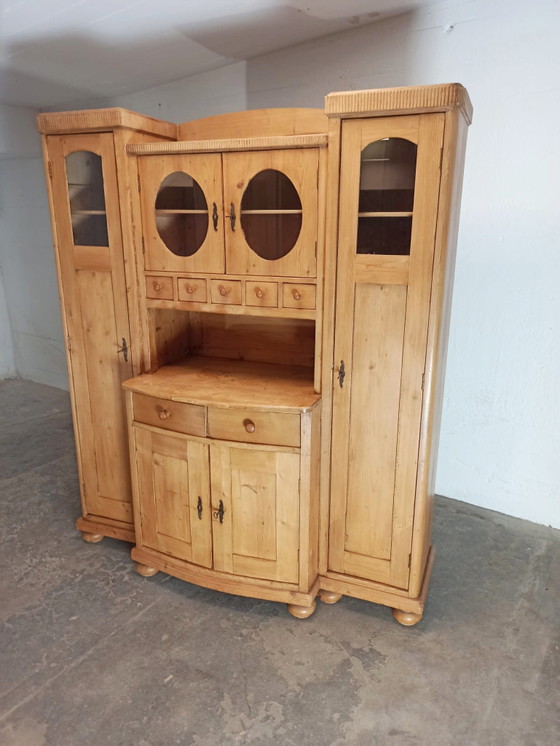 Buffet ancien en pin massif – Armoires murales, Wood (photo 2 of 15)