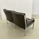 Panchina in pelle della collezione Knoll Art Collection, Rudolf B. Glatzel