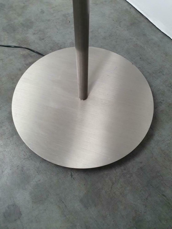 Image 1 of 2 grands lampadaires design en acier inoxydable avec variateur