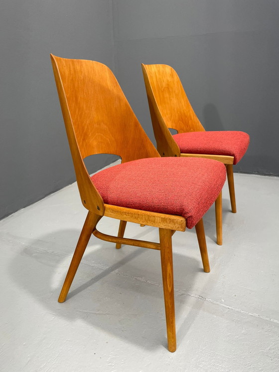 Image 1 of Pair of TON Model 514 Dining Chairs – Radomír Hofman, 1960s