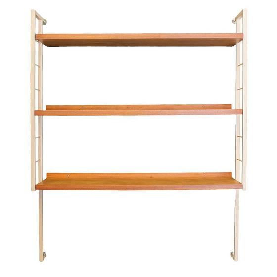 Image 1 of Scaffale da parete in teak di metà secolo, Spagna, anni '50