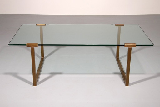 Salontisch Glas und Messing von Peter Ghyczy Modell T54 1970