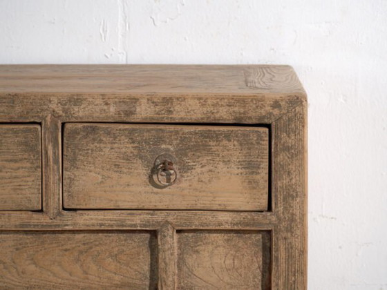Console antique en sapin avec trois tiroirs – Chine, vers 1930 (photo 26 of 40)