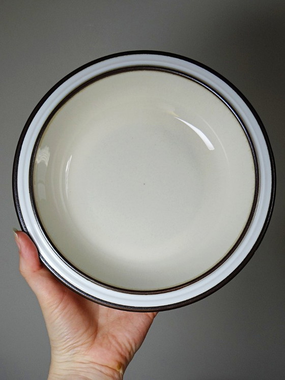 Image 1 of 8 Denby England stoneware bowls/deep plates, vintage 80s-90s