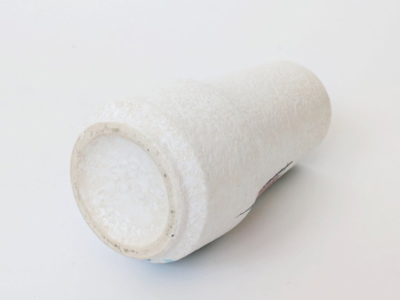 Image 1 of Sculptural Midcentury West German Pottery Vase by Scheurich, Geometric Design, Model 529/18, 1960s