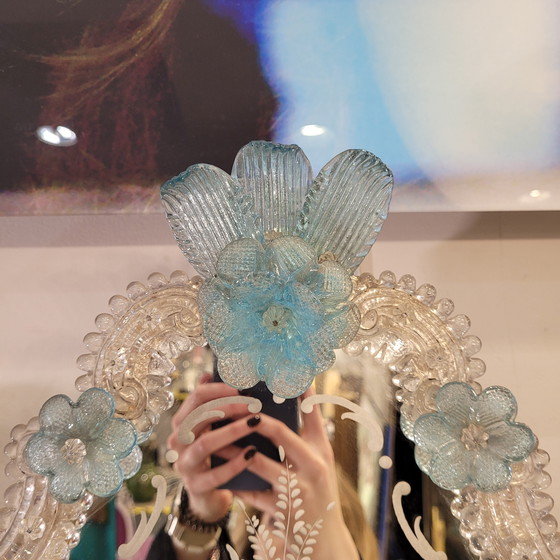 Image 1 of Espejo En Cristal De Murano, Grabado Al Ácido, Ongaro E Fuga, S. XX – Italia