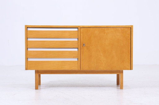 Vintage Hellerau 794/9-16 chest of drawers made of birch wood | Mid - Century drawer cabinet | wooden storage #04-18