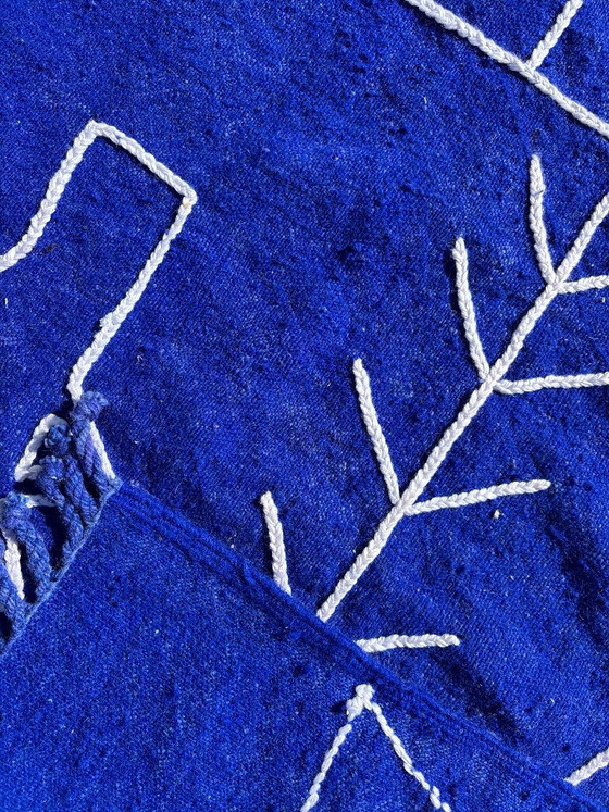 Handmade Moroccan Majorelle Blue Wool Rug – 110 × 170 cm – Rugs & carpets (photo 11 of 11)