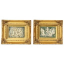 Plaques encadrées Albâtre Biggs and Sons London
