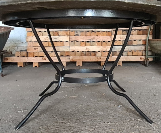 Image 1 of Mid-Century Schiefertisch - Couchtisch '70