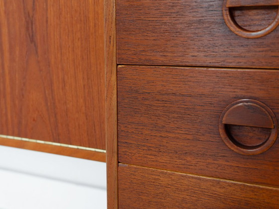 Modulaire wandkast van teakhout, Deens design, jaren 60, ontworpen door Rud Thygesen en Johnny Sørensen, (photo 26 of 32)
