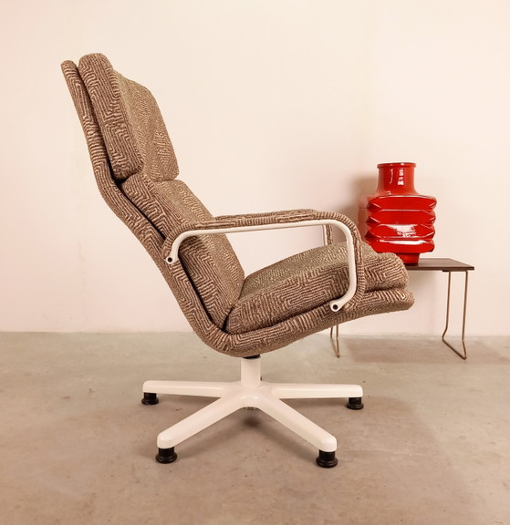 Artifort F 154 Fauteuil Geoffrey Harcourt Vintage Récemment Rembourré – Cotton, Iron (photo 2 of 10)
