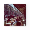 1x on the terrace in Paris, 1960 | square fine art | Willem van der Poll