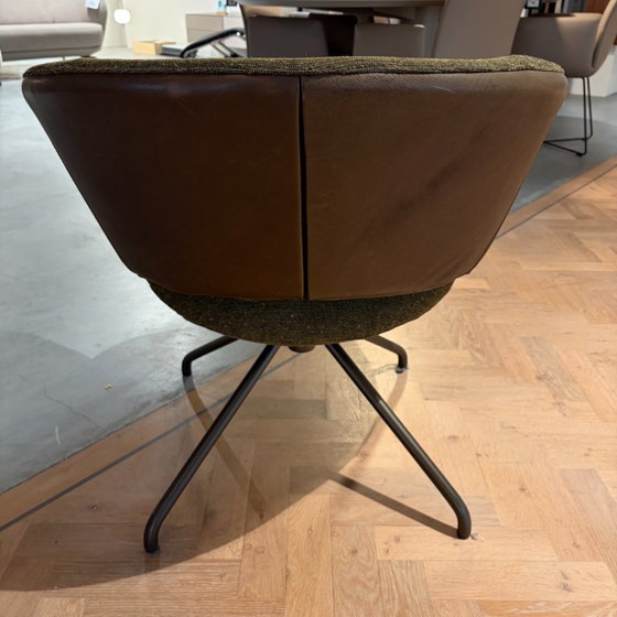 Label vandenberg Lola Fauteuil, Label Van den Berg, Cuir, Métal, Noir (photo 4 sur 5)
