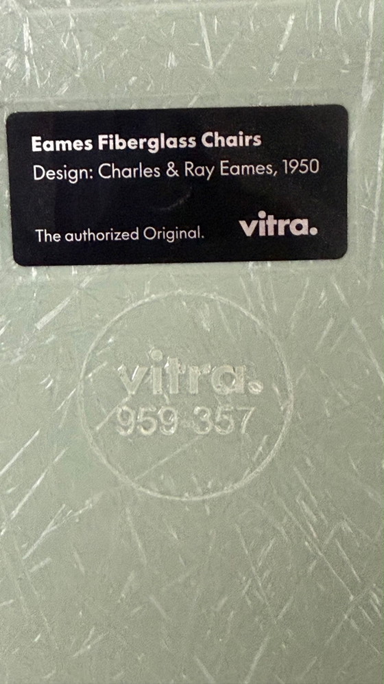 4x Vitra DAR Eames Fiberglass – Esszimmerstühle, Kunststoff (photo 5 of 5)