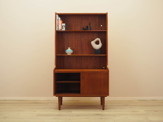Image 1 of Teakholz-Bücherregal, dänisches Design, 1970er Jahre, Designer: Johannes Sorth
