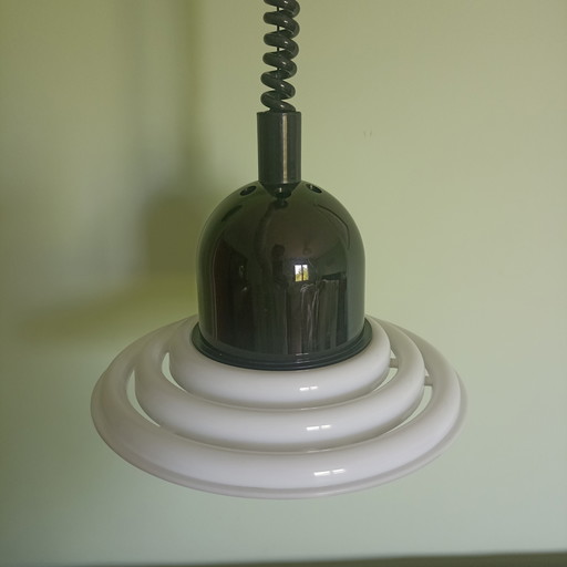 Italian Space Age Pendant Lamp – Elettrolampart "Rolly" – 1970s