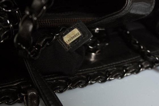 Image 1 of Chanel, quilted chain me tote in black
