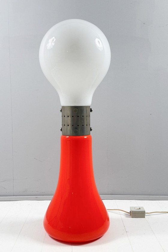 Image 1 of Lampadaire de style Space Age conçu par Carlo Nason pour Mazzega, modèle : « Brillo », Italie, années 1970