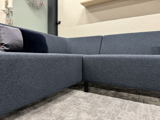 Image 1 of Gelderland 6511 Sofá esquinero de tela azul Sofá de diseño 293x240