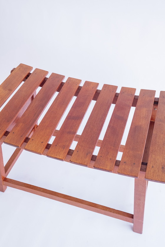 Image 1 of Vintage Houten Krukje/Voetenbank