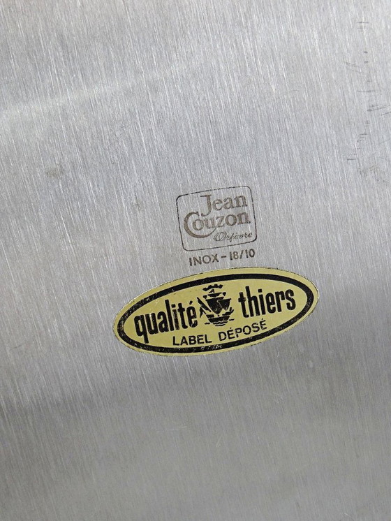 Image 1 of Présentoir serviteur muet Jean Couzon Inox vintage années 60-70.
