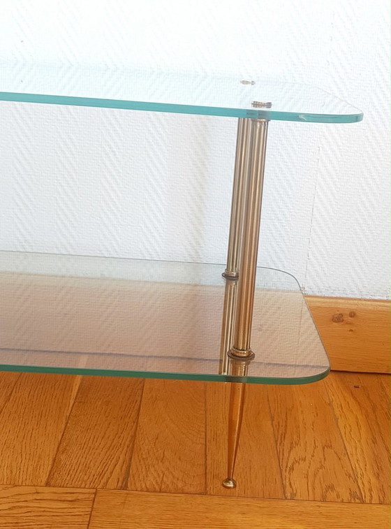 Brass and glass coffee table, Jansen style, circa 1960 (photo 5 of 10)