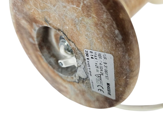 Image 1 of Massive/Pegasam - Chalice Lamp - Alabaster - Spain - 3rd Quarter 20th Century