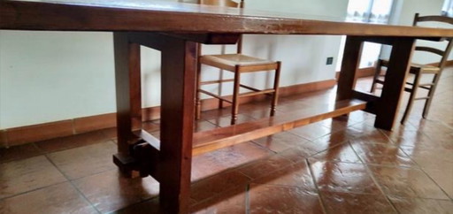 Solid wood table, fir essence