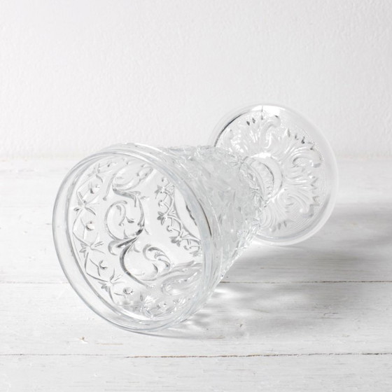 Vintage Klarglas Weinglas Arabesque / Weingoblet Baccarat / Vallerysthal & Portieux / Frankreich / 1840er (Foto 2 von 12)