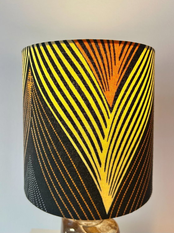 Image 1 of Unique small table lamp upcycled from a vintage IKEA vase | 1970s