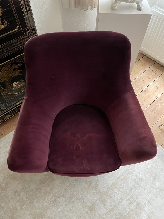 Image 1 of Armchair burgundy/purple