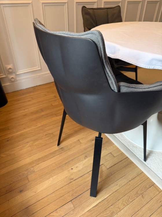 B&B ITALIA - Set van 4 Draaibare Husk Fauteuils – Metal, Plastic (photo 3 of 6)