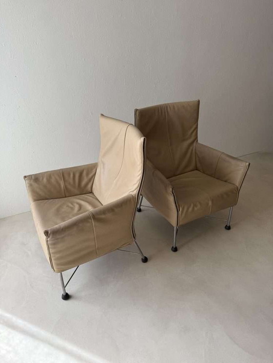 Image 1 of Conjunto Charly sillones cuero Montis diseño Gerard van den Berg