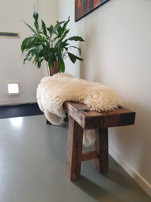 Oak bench lxwxh 143x26x50cm