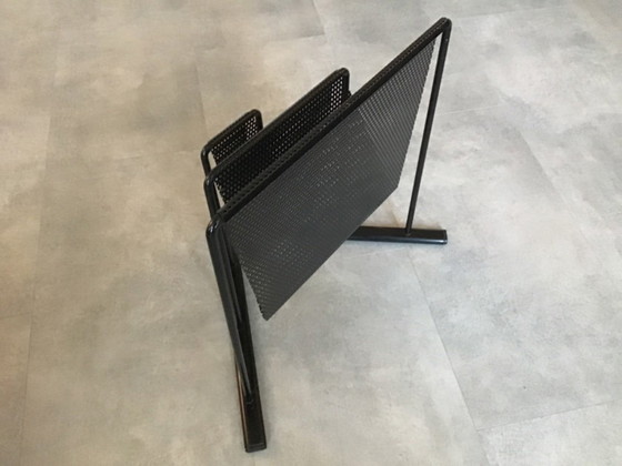 Image 1 of Steel magazine rack, black