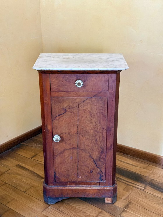 Image 1 of Beistelltisch aus Holz und Marmor
