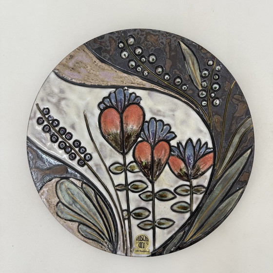 Image 1 of Rusha Handarbeit Ceramic Wall Plate, 1970s Germany